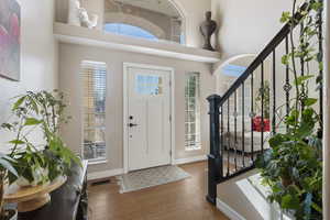 Imagine your friends entering your home through this beautiful entryway.