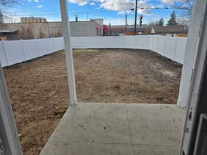 View of yard featuring a patio