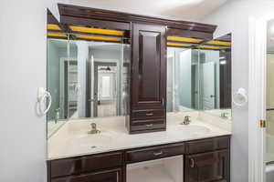 Bathroom featuring vanity