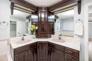 Bathroom featuring vanity