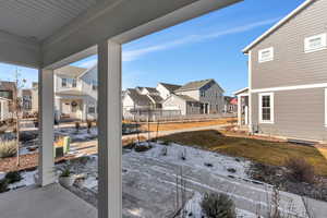 View of snowy yard