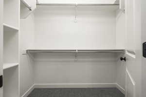 View of spacious closet