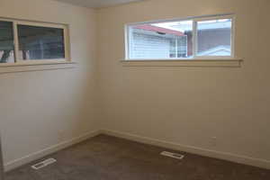 View of carpeted empty room