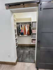 View of closet