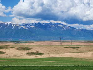 View of mountain feature with a rural view