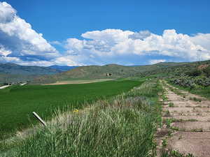 Mountain view featuring a rural view