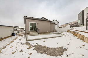 View of snow covered house