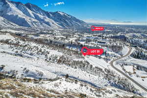 View of mountains and valley