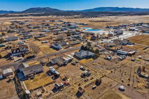 Bird's eye view featuring a mountain view