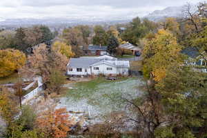 Bird's eye view featuring a mountain view