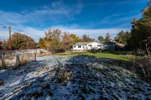 View of snowy yard