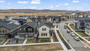 Aerial view of front of home