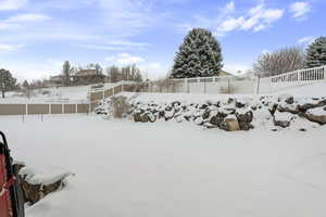 View of snowy yard