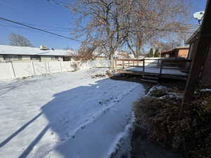 View of snowy yard