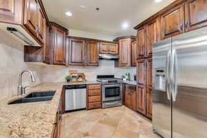 High end cabinets and granite countertops