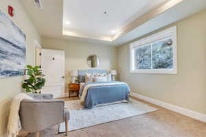 Spacious master bedroom