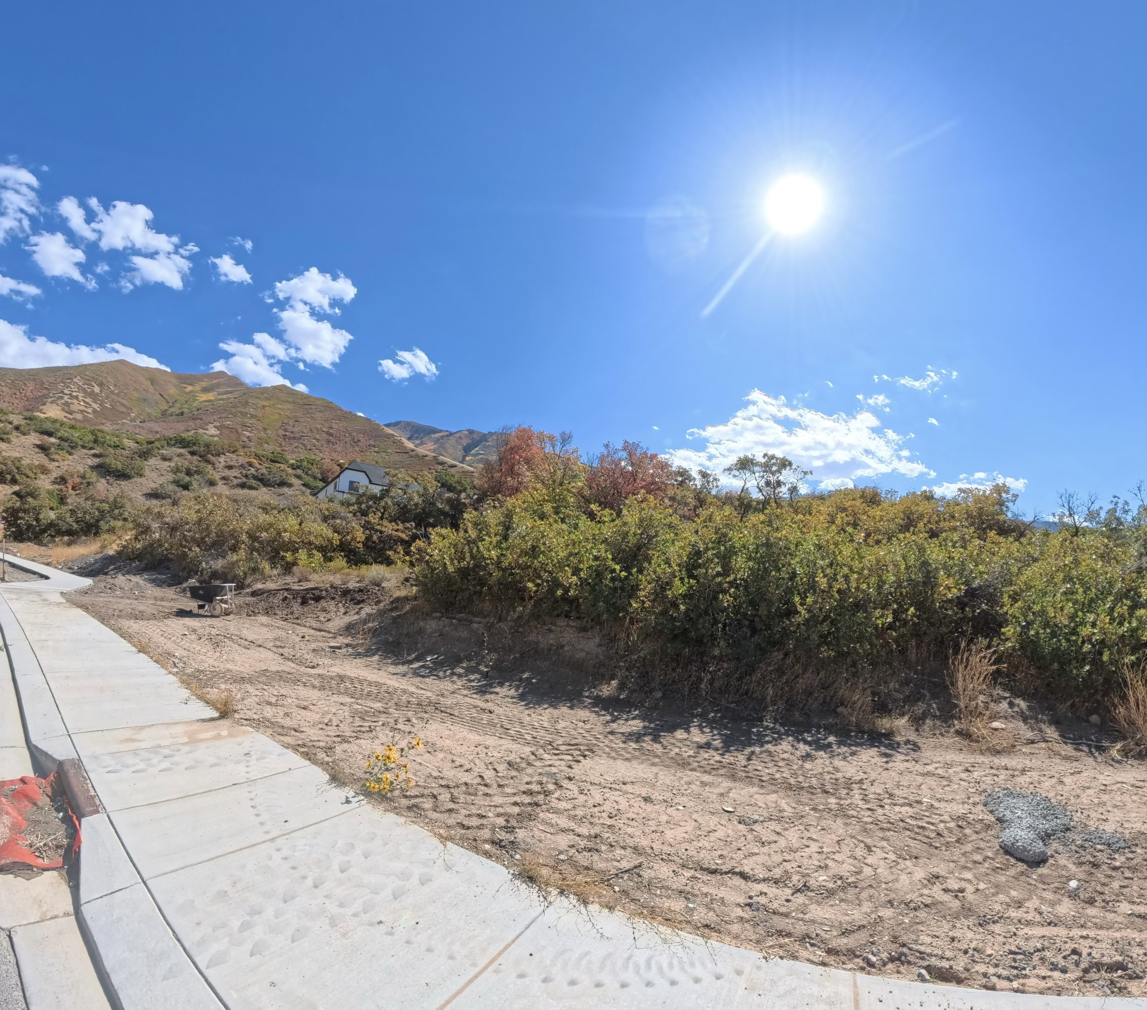 View of mountain background