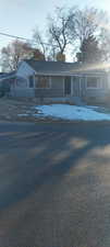 View of front of home featuring a porch