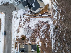 Overhead shot of lot