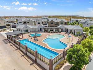 View of pool with a patio area