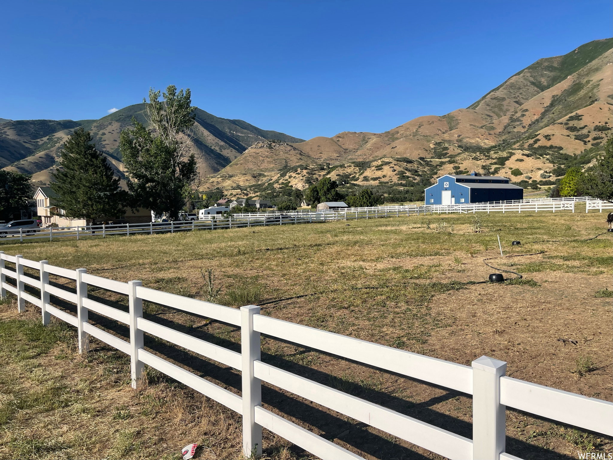 View of mountain feature with a rural view