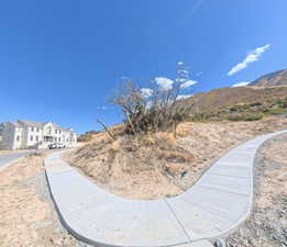 View of street featuring sidewalks