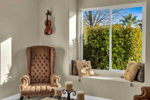 Living area with a wealth of natural light