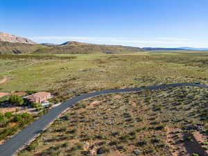 Bird's eye view featuring a mountain view