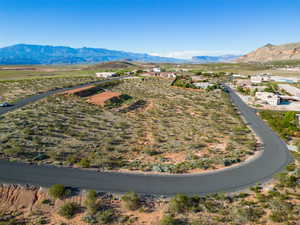 Bird's eye view featuring a mountain view