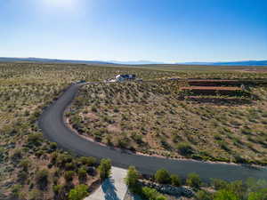 Bird's eye view featuring a mountain view