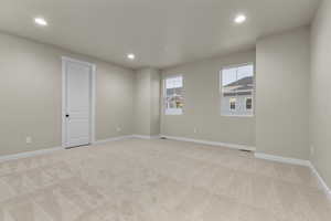 View of carpeted empty room