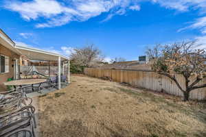 View of yard featuring a patio area