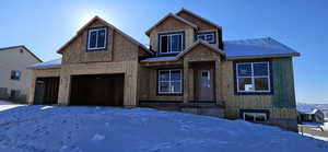 View of front of house featuring a garage