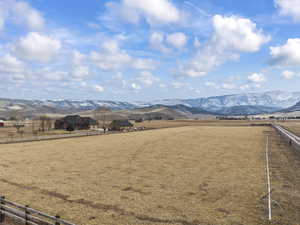 View of mountain feature featuring a rural view