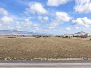 View of mountain feature with a rural view