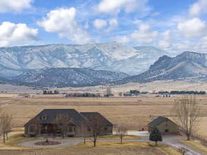 View of mountain feature with a rural view