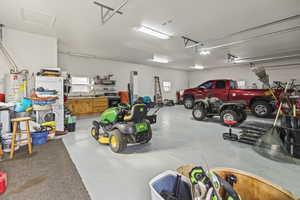 Garage with gas water heater