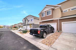 Multi unit property featuring a garage