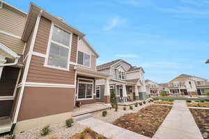 Exterior space with covered porch