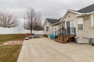 View of back patio