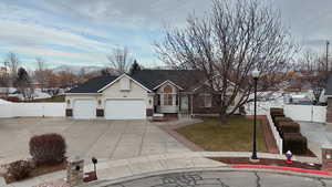 View of the front of the house