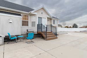 View of back patio