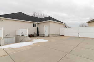 View of back of the house and RV parking