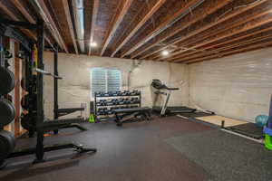 View of workout area