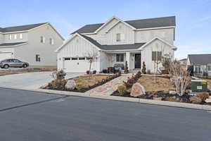 Modern farmhouse with a garage