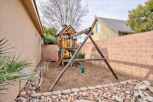 View of jungle gym