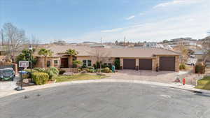 View of front of house featuring a garage