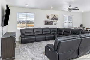 Opened area Living room with LVP flooring.