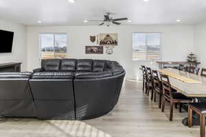 Opened area Living room with LVP flooring.