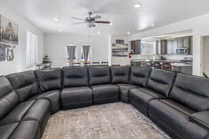 Opened area Living room with LVP flooring.